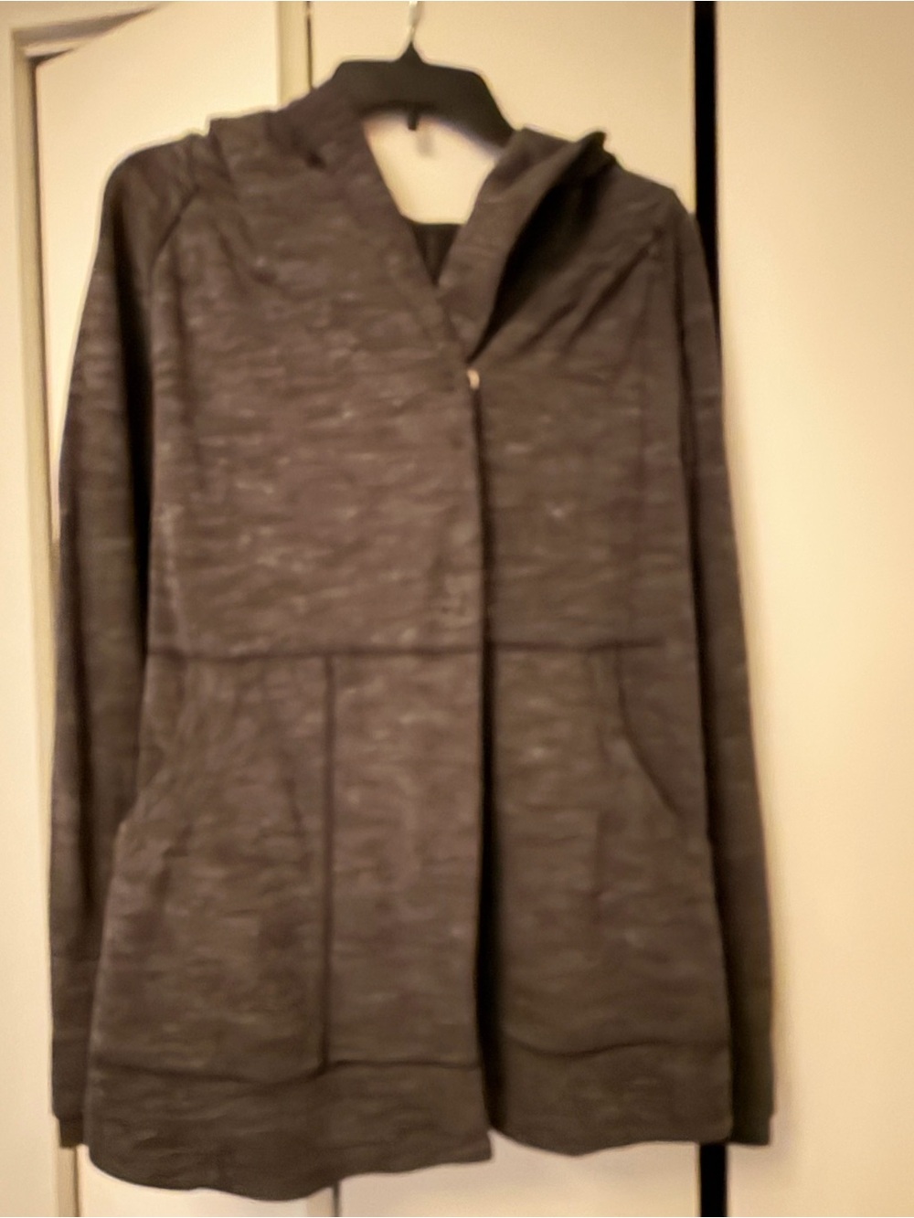 lululemon athletica Heathered Gray Hooded Longline Jacket